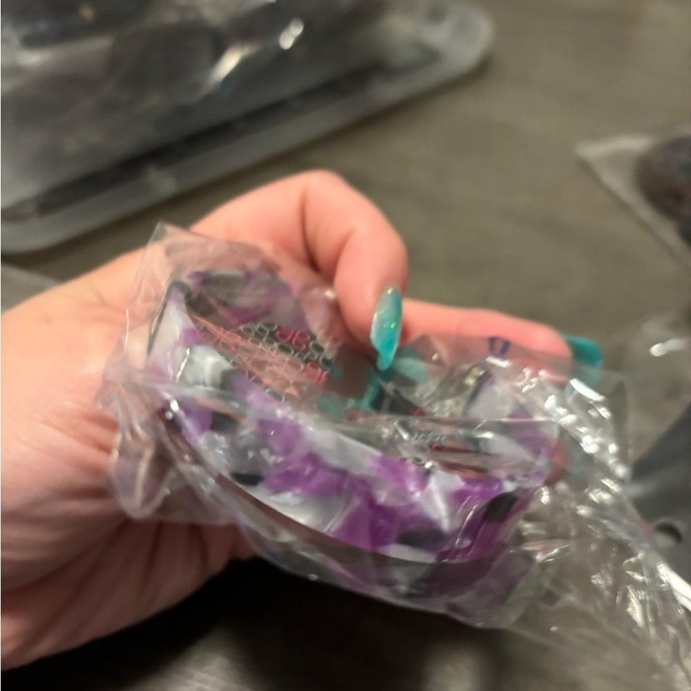 Purple and White Hair Accessory